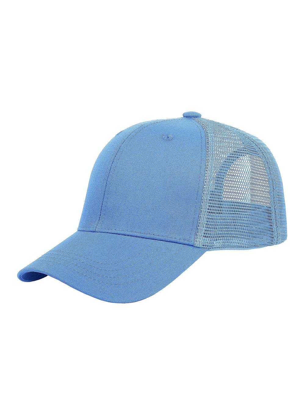 Trucker Hat Baseball Cap Structured Plain Design 6 | 1 Pack, Sky Blue | Size OS
